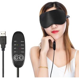 Verwarmd Oogmasker - 4 Standen - Zwart - Elektrisch Oogmasker - Oogmasker - Oogmasker Wallen - Slaapmasker - Droge Ogen