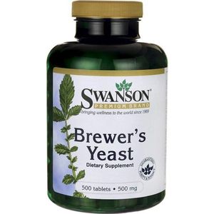 Swanson - Brewers Yeast - 500 mg - 500 Tabletten