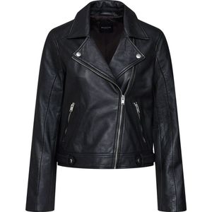 Selected Katie Leather Jas Zwart 44 Vrouw