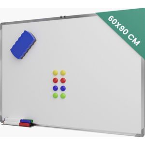 Avalo Whiteboard 60x90 cm - 14 in 1 set - Whiteboard Magnetisch inclusief Markers, Magneten & Wisser