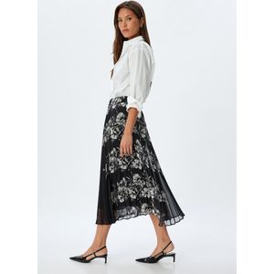 Midi-lengte Dik geplooid Rok