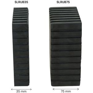 MW Tools - Universele Rubber Blok - 160x120x75mm - Hefbruggen