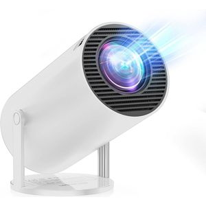 4K Beamer met 20.000 Lumen, Draagbare Mini-Projector met Android TV, WiFi 6 en Bluetooth 5.4