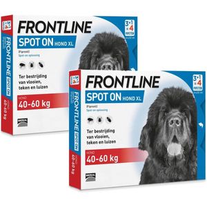 Frontline Spot On 4 - XL - Anti Vlooien en Tekenmiddel - 2x4st