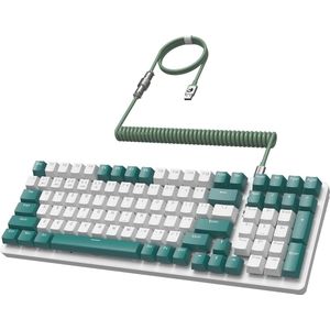 96% Mechanisch Gamingtoetsenbord met 3 Modi - Hot Swap, 4000mAh, Bluetooth 5.0 en RGB Achtergrondverlichting