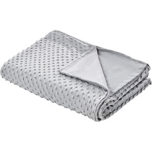 BELIANI CALLISTO - Verzwaringsdeken hoes - Grijs - 150 x 200 cm - Polyester