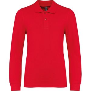 Kariban Kinderpolo lange mouwen K269 - Red - 10/12 Y (10/12 ans)