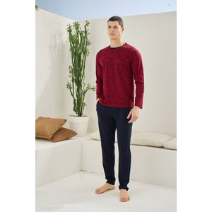 Heren Pyjama Set/ Huispak Zaza/ Bordeaux/ maat XXL