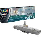 1:144 Revell 05177 German Submarine Type XXI Plastic Modelbouwpakket