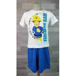 Brandweerman Sam - Shortama - Maat 122 - Fireman Sam - Pyjama - 100% katoen