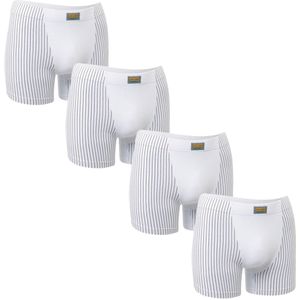 Gentlemen - 4 heren boxershorts 703001 - krijtstreep - wit - maat XL