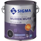 Sigma Interieur Muurverf Mat - Reinigbaar & Langdurig Kleurbehoud - Goede Dekking - RAL 7016 - Grijs - 2.5L