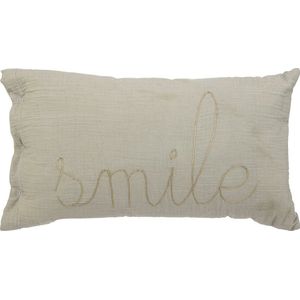 Atmosphera Kids Lili Smile kussen - 50x30cm - Groen