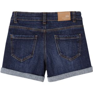Vertbaudet Geborduurde denim meisjesshort met bloemenstrik