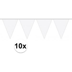 Slinger Vlaggenlijn Wit 100 Meter Verjaardag Bruiloft Slinger Voor Binnen En Buiten
