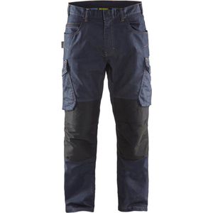 Blaklader Service werkbroek denim 1497-1141 - Marineblauw/Zwart - D108