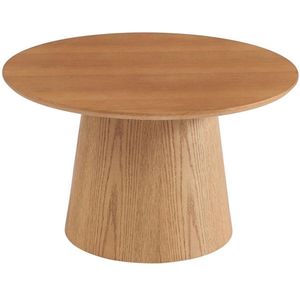 Vente-unique Uitschuifbare salontafeltjes met eikenfineer - Licht naturel - PIARI