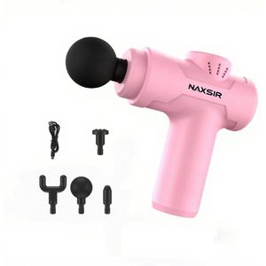 NAXSIR Massage Gun - Professioneel Massageapparaat - Diepe Spierontspanning met LCD Display,roze