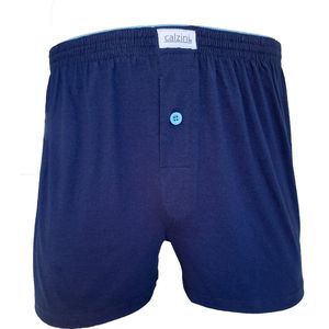 Calzini Wijde Boxershorts Heren 2-Pack Classics Multipack - M - Navy - Blauw