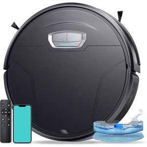 Dailysuppliess Robotstofzuiger met Dweilfunctie - Tapijtreiniger Machine - Huisdieren - Met App - Zwart