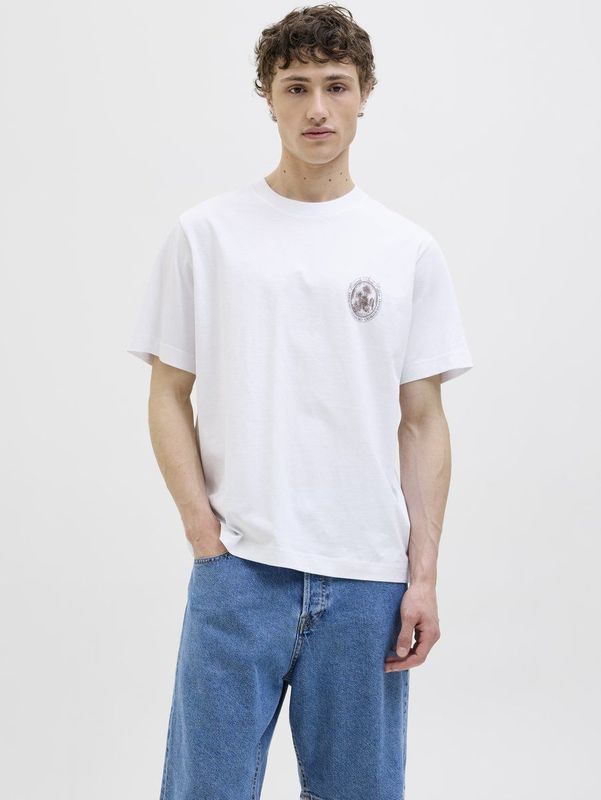 JACK & JONES - JORHydra - Shirt - Taupe / Bruin / Wit