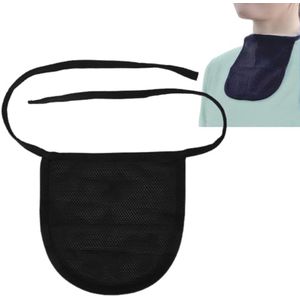 Single Layer Tracheostomy Bescherming - Nek Ostomy Katoen Dustproof - Trachea Covers Pure Whole Neck Tracheostomy Bescherming Zwart voor Laryngectomie Tracheostomy