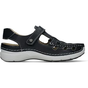 Wolky Comfortschoenen Rolling Sun zwart leer