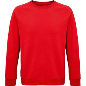 SOLS Unisex Adult Space Organic Raglan Sweatshirt (Rood)