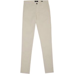 Mr Jac - Broek - Heren - Slim fit - Chino - Garment Dyed - Pima Katoen - Ecru - Maat W36 L32