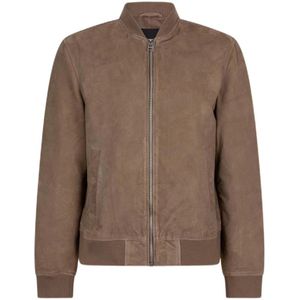 goosecraft thor bomber goat suede dark shadow maat M