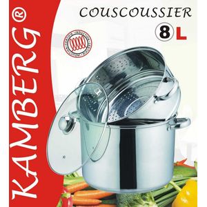 Couscouspan couscoussier Inox  8 liter