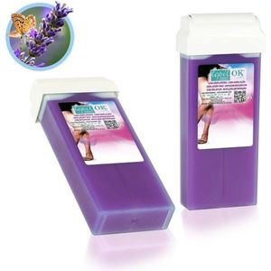 DepilOk Harspatroon roller Lavendel Cartridge Wax 100 ml Doos 28 stuks