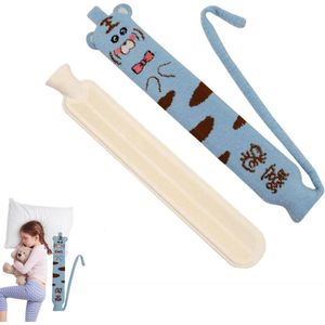 Winter warmwaterkruik van pluche - 2 liter capaciteit met overtrek .