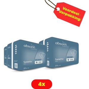 4X Absorin Sanette inlegverband ultra grijs 4X 20 stuks - Voordeelverpakking!