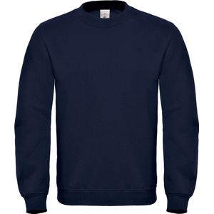 Sweatshirt Unisex L B&C Ronde hals Lange mouw Navy 80% Katoen, 20% Polyester