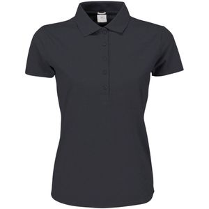 Women´s Luxury Stretch Polo met korte mouwen Dark Grey - M