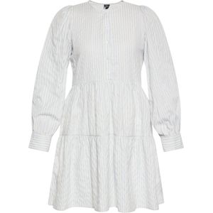 Dreimaster - Jurk - Lichtblauw - Mini-shirtjurk - Lange Mouwen