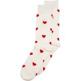Alfredo Gonzales - Sokken - Wit - Unisex - Hartjes Print