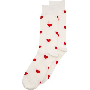 Alfredo Gonzales - Sokken - Wit - Unisex - Hartjes Print