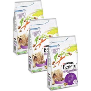 Beneful Gelukkig Volwassen 7plus Kip&Groente - Hondenvoer - 3 x 1.5 kg