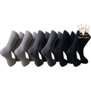 Nakkie’s katoenen sokken - 6 paar - Maat 39/42 - Grijs mix