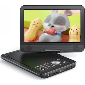 Draagbare DVD-speler met 12,5"" HD-scherm, autolader en lange batterijduur - Perfect voor onderweg en kinderen