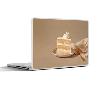 Laptop sticker - 13.3 inch - Vanilletaart - Cake - Romig - 31x22,5cm - Laptopstickers - Laptop skin - Cover