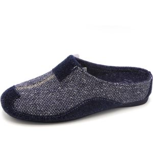 EmanuelaFDames Pantoffel Muil - 1521 Blauw Woolbone - Maat 38