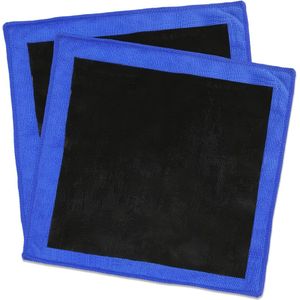 Kleidoek auto - 2 stuks - Geperforeerde polijstdoek - Klei doek voor polijsten - Detailing doek - Clay towel - Kleidoek - Microvezel Reinigingsdoek - Claybar - Reinigingsdoek - Auto Kleien Polijsten - Autoschoonheidsonderhoud