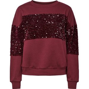 Pcnancy - Ls New Sweat - Bordeaux - Sweatshirt
