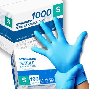 Poedervrije nitril handschoenen maat S 1000 stuks