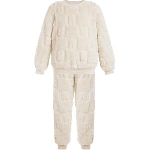 Kinderpyjama voor jongens en meisjes, fleece, tweedelig, warme nachtkleding