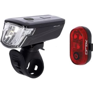 XLC Altair Plus CL-S23 Fietsverlichtingset – LED – USB oplaadbaar