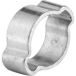 Verstelbare Wormwiel Slangklemmen - Verzinkt Roestvrij Staal - Twee Oor Drive Clips - 5-23mm - (15-18MM) - Set van 10